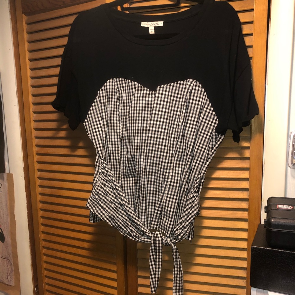 Express PLAID BLOUSE